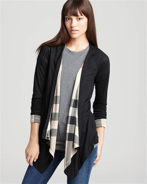 burberry reversible cardigan.